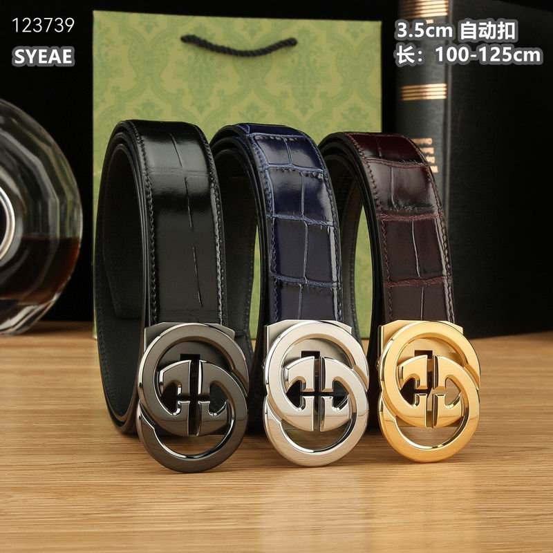 Gucci belt 35mmX100-125cm 8L59